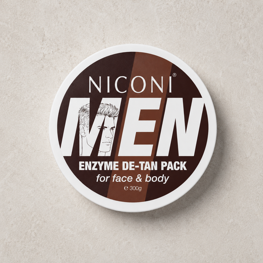 Niconi Men Enzyme De-Tan Pack 300g – Face & Body Deep Cleansing Tan Removal Formula