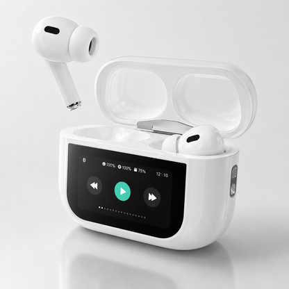 A9 ANC ENC Wireless Earbuds with Touchscreen Charging Case – Bluetooth Earbuds for Android & iOS