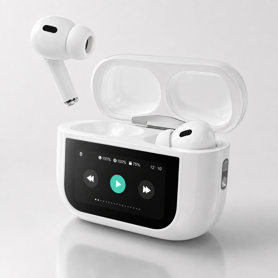 A9 ANC ENC Wireless Earbuds with Touchscreen Charging Case – Bluetooth Earbuds for Android & iOS