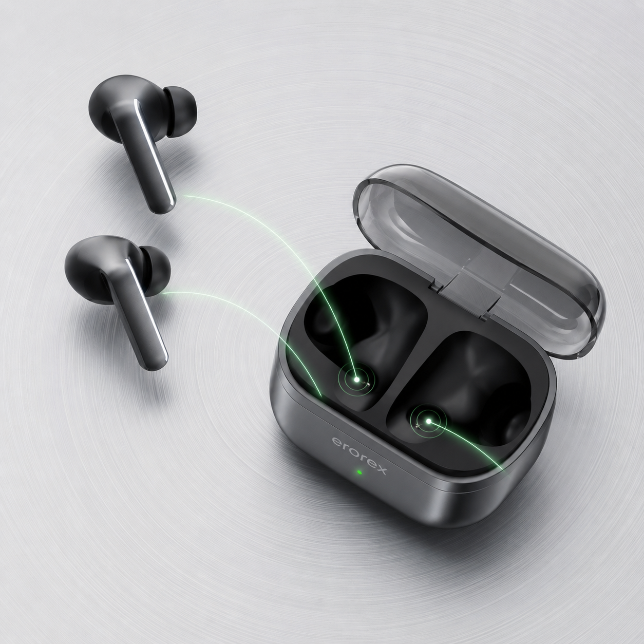 Erorex E-5 Pro TWS Wireless Earbuds – Bluetooth 5.3, ENC Noise Cancellation & Touch Control