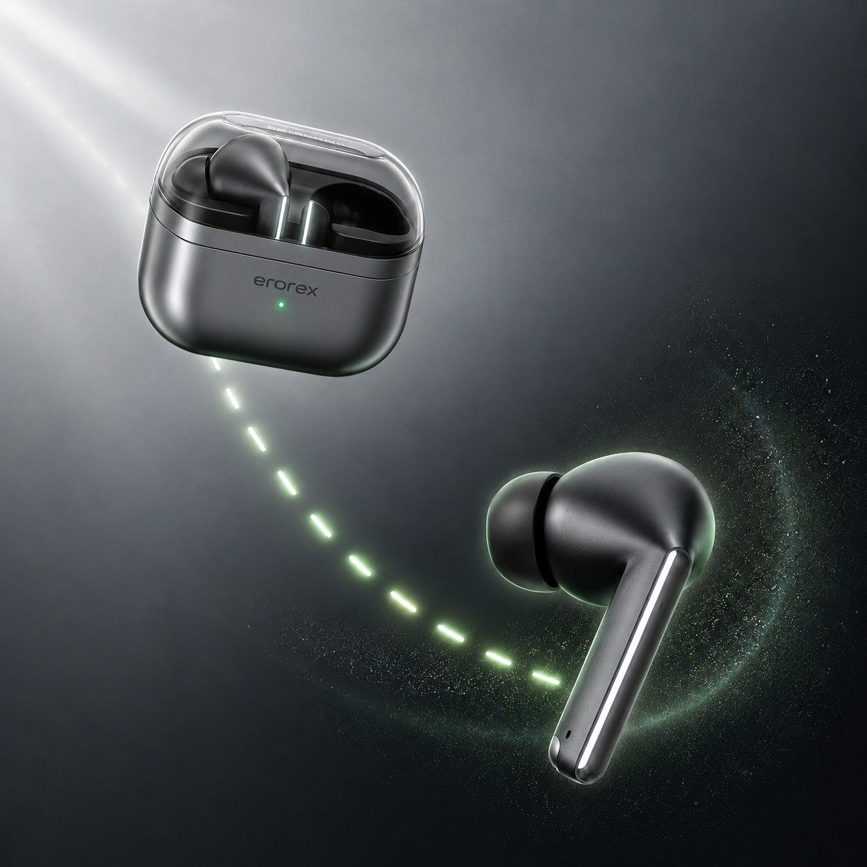Erorex E-5 Pro TWS Wireless Earbuds – Bluetooth 5.3, ENC Noise Cancellation & Touch Control