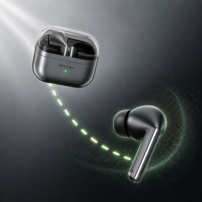 Erorex E-5 Pro TWS Wireless Earbuds – Bluetooth 5.3, ENC Noise Cancellation & Touch Control