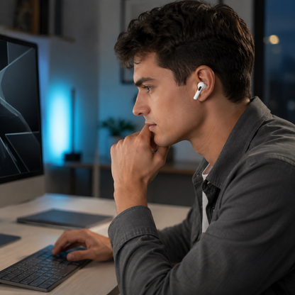 A9 ANC ENC Wireless Earbuds with Touchscreen Charging Case – Bluetooth Earbuds for Android & iOS