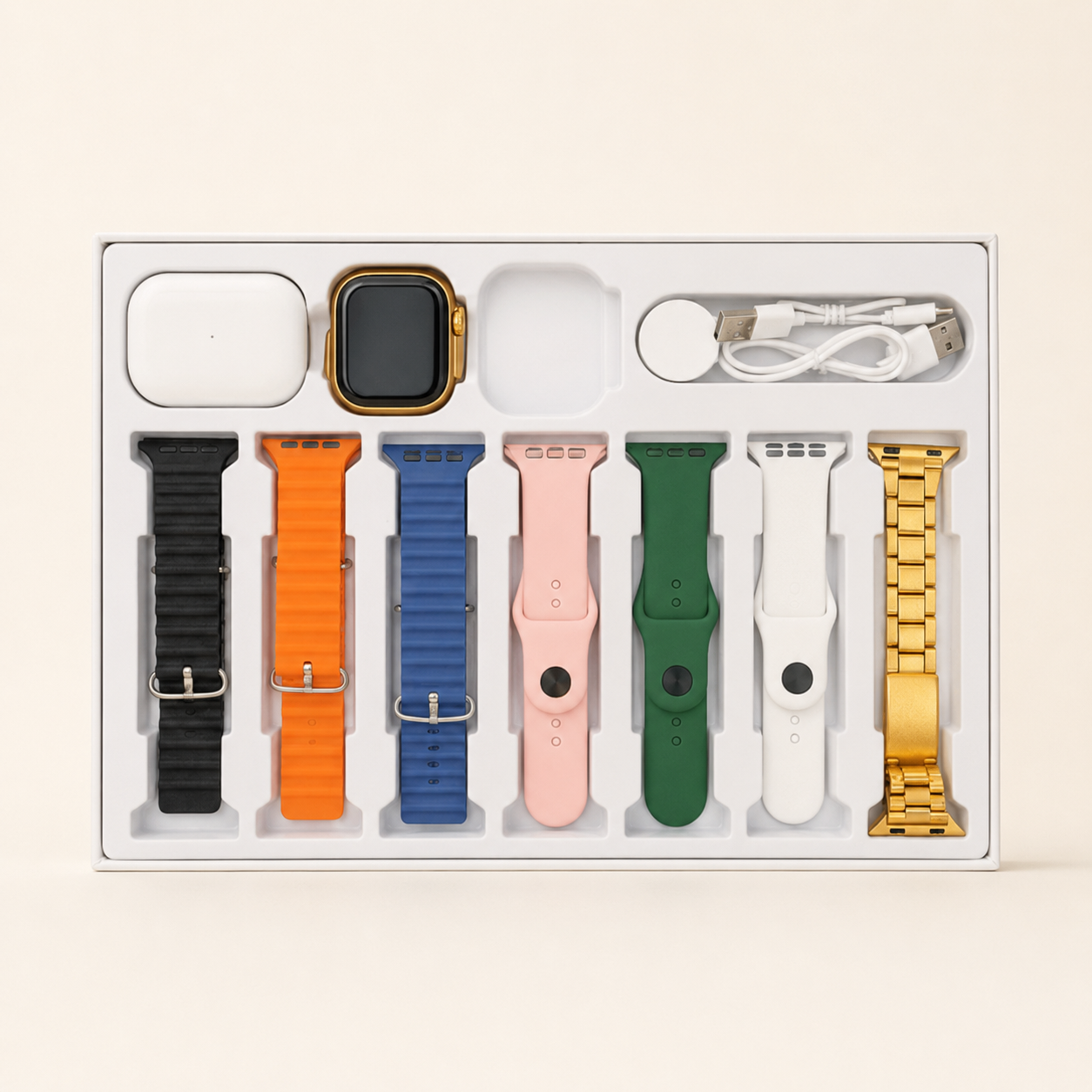 I20 Ultra Max Suit 10 In 1 Smart Watch With Airpods