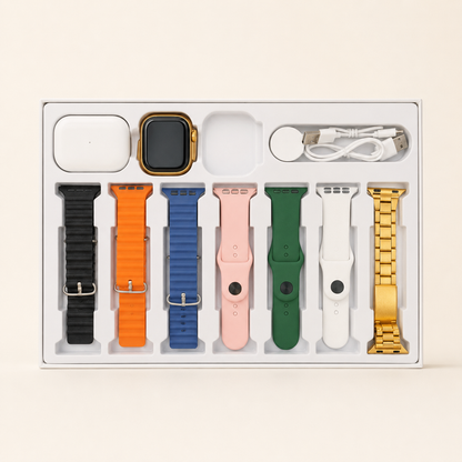 I20 Ultra Max Suit 10 In 1 Smart Watch With Airpods