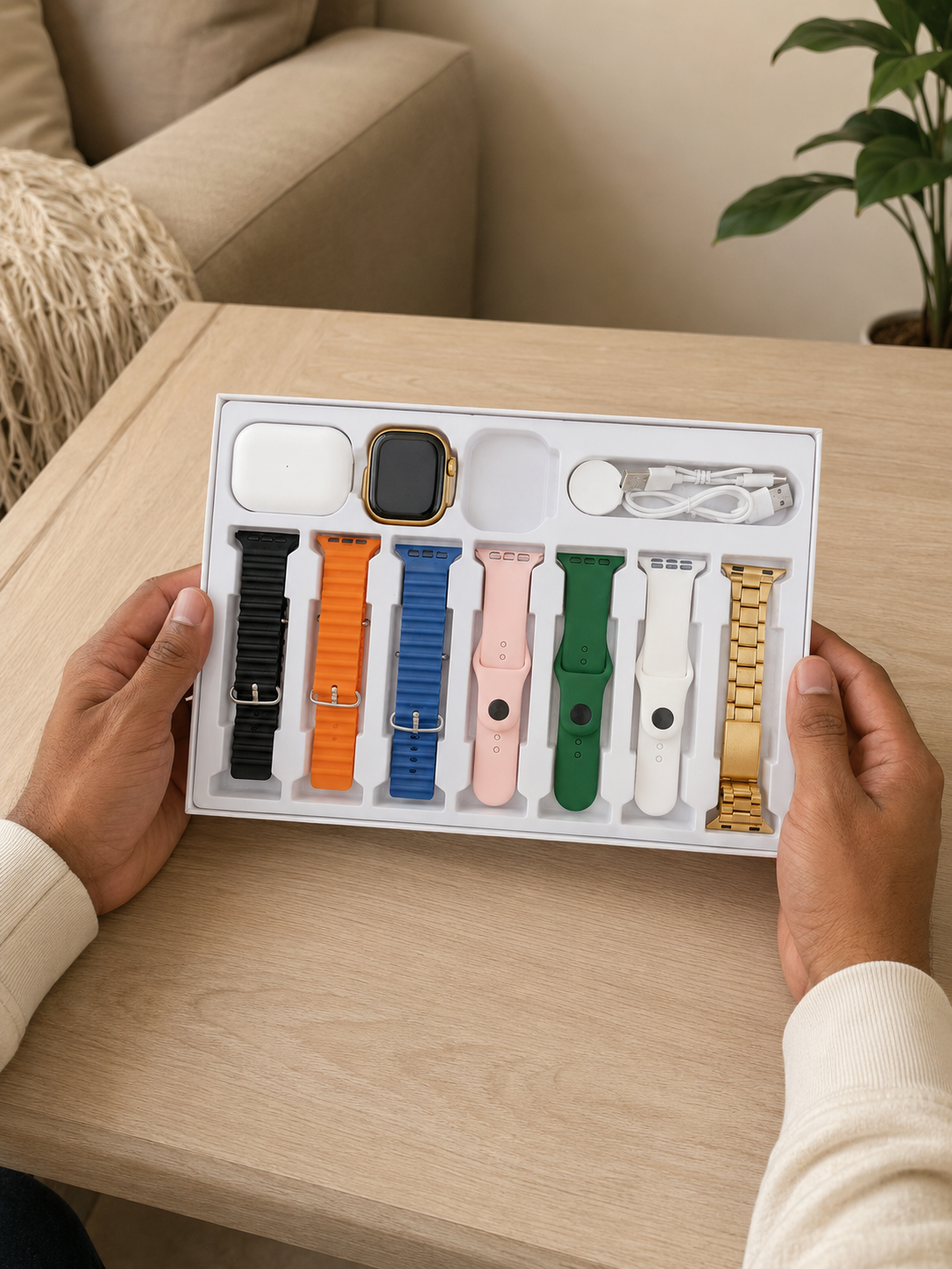 I20 Ultra Max Suit 10 In 1 Smart Watch With Airpods