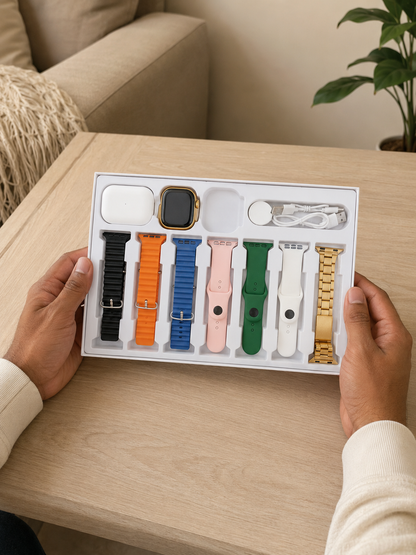 I20 Ultra Max Suit 10 In 1 Smart Watch With Airpods