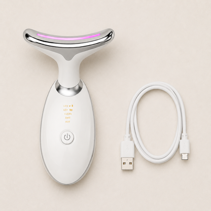 Rechargeable Face & Neck Massager Anti-Wrinkle with 3 Modes 45°C