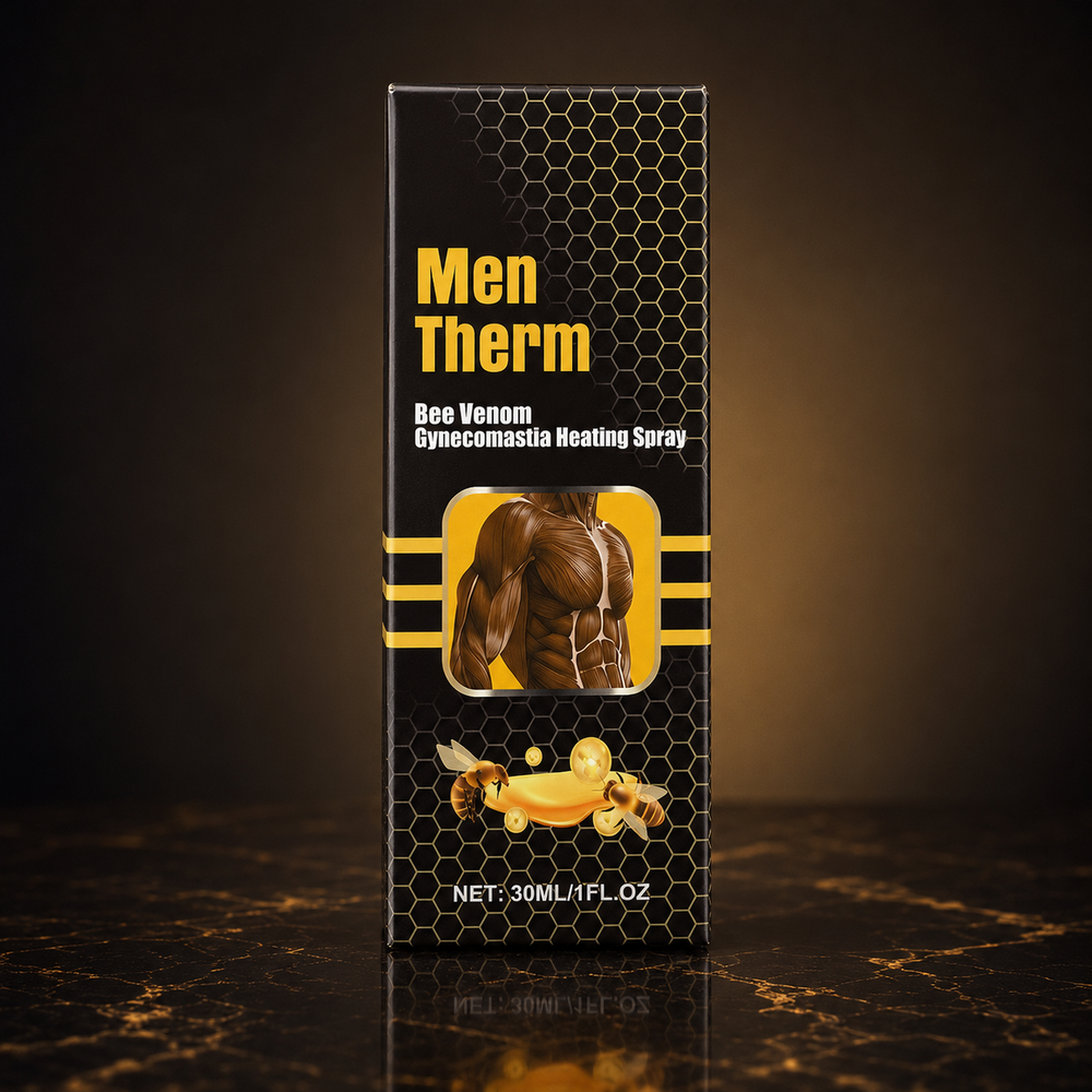 Men Therm Bee Venom Heating Massage Oil 30ml – Men’s Chest Care & Firm-Looking Skin Support